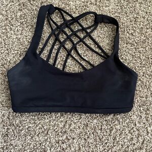 Lululemon Free to Be Wild Black Sports Bra
